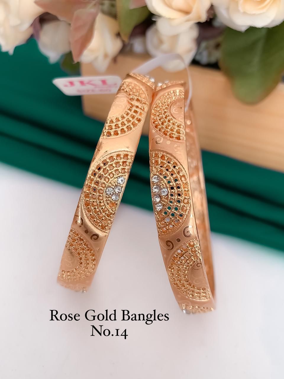  Fancy Design Rose Gold Bangles Set Wholesalers In Delhi
